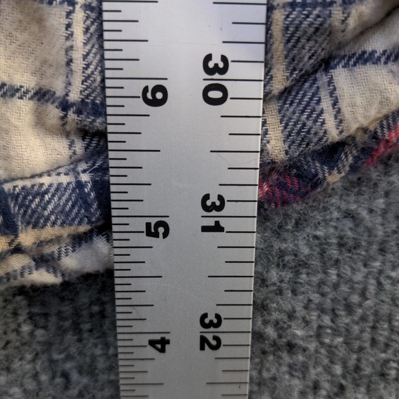 Oakwood Mountain Men's Shacket Jacket Multi Large Long Sleeve Sherpa Lined - Picture 13 of 14